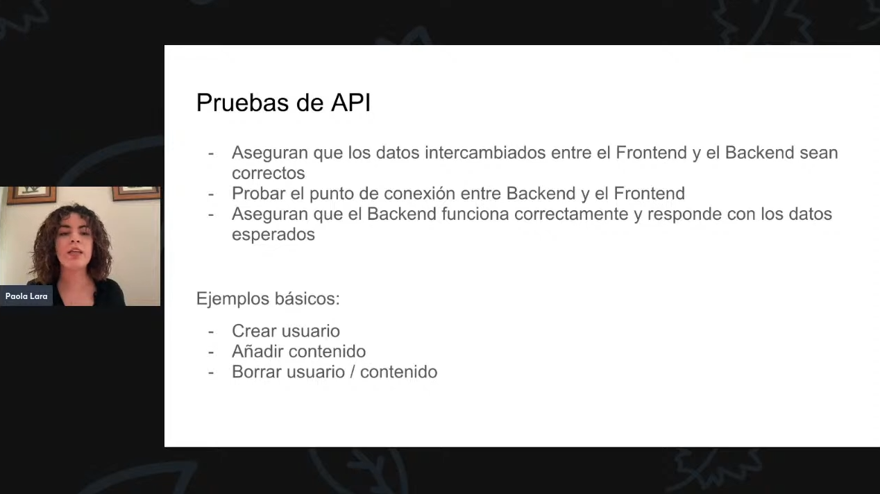Pantallazo del streaming