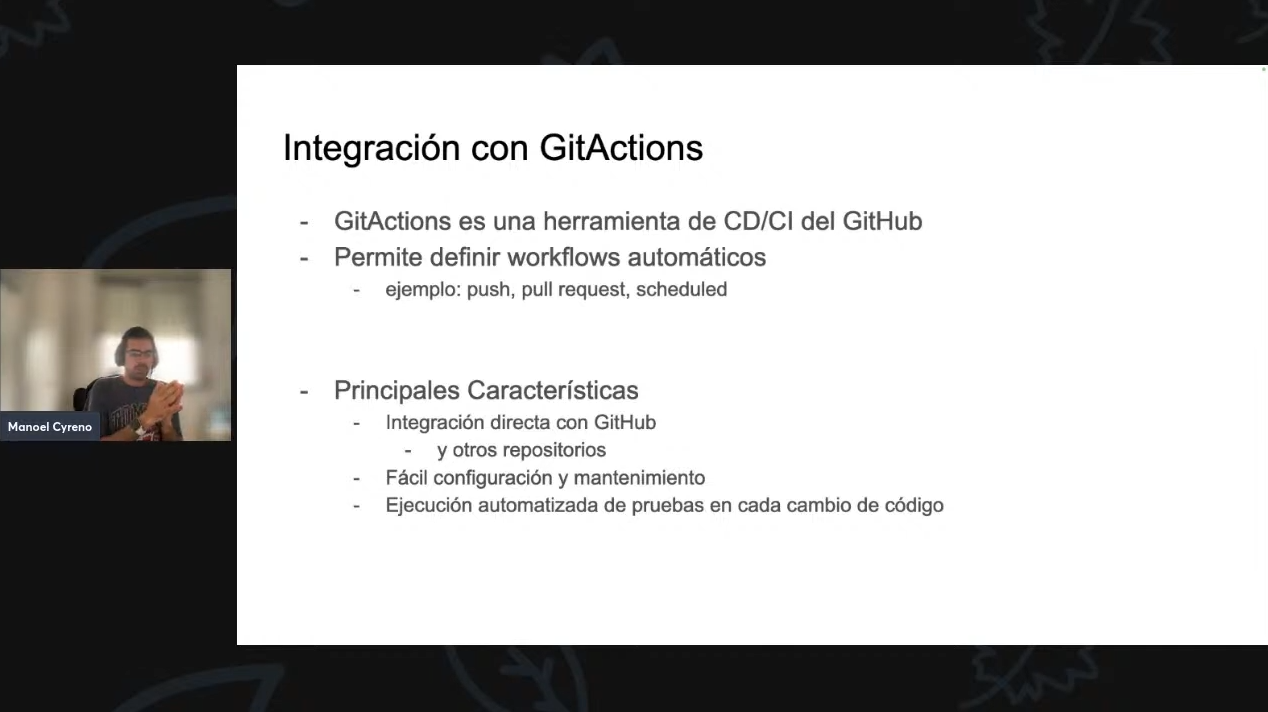 Pantallazo del streaming
